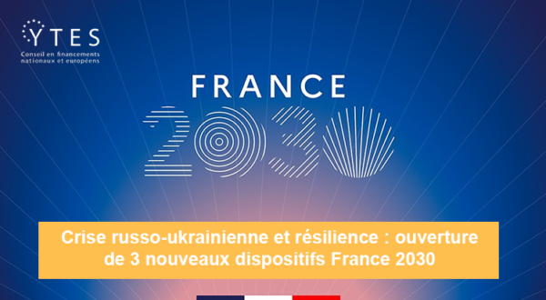 Crise russo-ukrainienne et résilience : ouverture de 3 nouveaux dispositifs France 2030