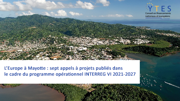 L’Europe à Mayotte : sept appels à projets publiés dans le cadre du programme opérationnel INTERREG VI 2021-2027