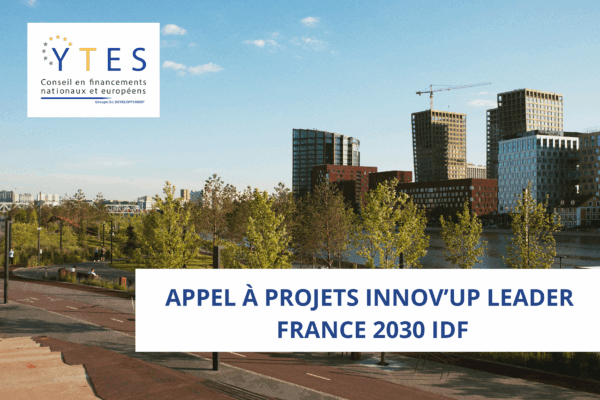 Appel à projets Innov’up Leader – France 2030 IDF
