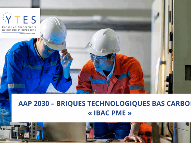 AAP 2030 – Briques technologiques bas carbone « IBaC PME »