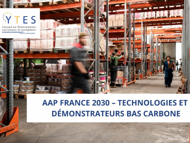 AAP France 2030 – Technologies et démonstrateurs bas carbone